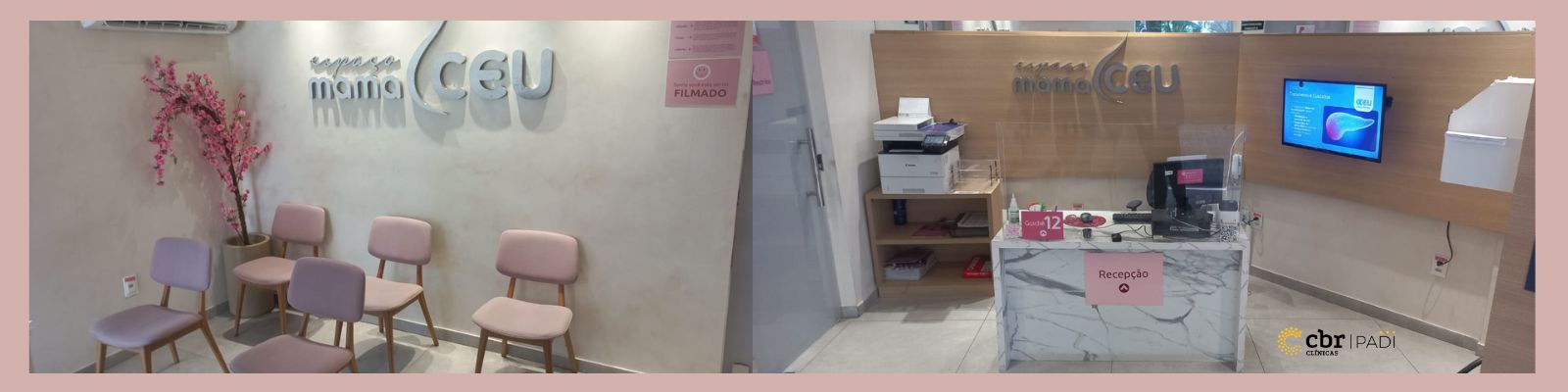 Banner de divulgação do espaço mama